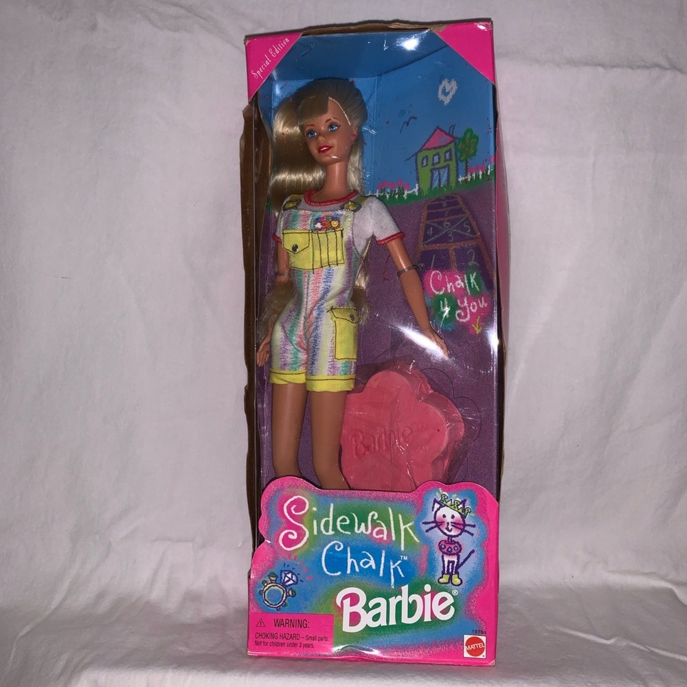Vintage special edition sidewalk chalk Barbie